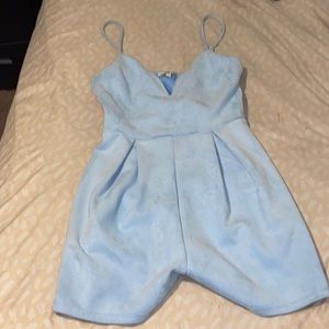 Light blue one-piece outfit